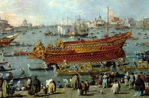 The Departure of the Bucentaur Towards the Venice Lido on Ascension Day The Departure of the Bucentaur Towards the Venice Lido on Ascension Day
