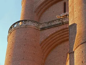 Depicting detail of the brickwork the west tower Depicting detail of the brickwork the west tower