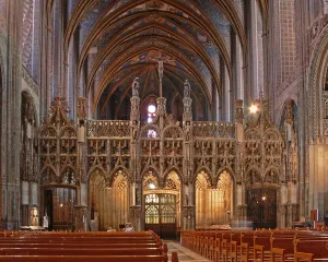 Depicting the screen - jube - between the choir and the nave Depicting the screen - jube - between the choir and the nave