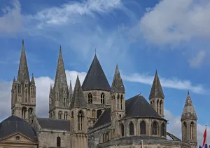 Depicting a view of the Abbey from the south east Depicting a view of the Abbey from the south east