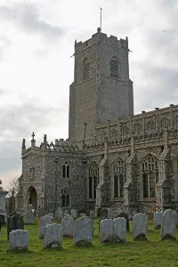 Depicting a view of the church from the south Depicting a view of the church from the south