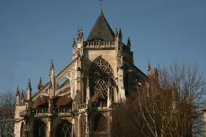 Depicting a view of the east end of the church Depicting a view of the east end of the church