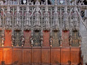 Depicting part of the west screen - jube - of the choir Depicting part of the west screen - jube - of the choir