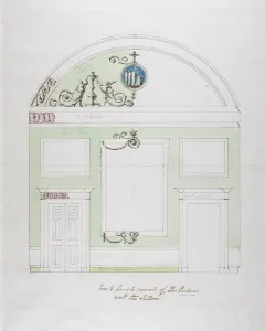 Design for the End Wall of the Eating Parlour, Headfort House Design for the End Wall of the Eating Parlour, Headfort House