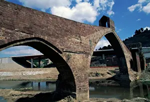 Roman Bridge Spain Prints: Devil's bridge, Roman bridge along Via Augusta