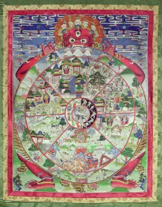 Artists/t ibetan school tibetan school/dharmachakra wheel transmigratory existence Artists/t ibetan school tibetan school/dharmachakra wheel transmigratory existence