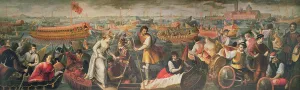 The Disembarcation of Catarino Cornaro in Venice in 1489 (oil on canvas) The Disembarcation of Catarino Cornaro in Venice in 1489 (oil on canvas)
