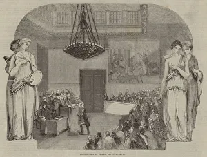 Distribution of Prizes, Royal Academy (engraving) Distribution of Prizes, Royal Academy (engraving)