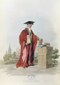 Doctor of Civil Law at Oxford University from Costume of Great Britain Doctor of Civil Law at Oxford University from Costume of Great Britain