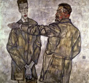 Double Portrait of Otto and Heinrich Benesch, 1913 (oil on canvas) Double Portrait of Otto and Heinrich Benesch, 1913 (oil on canvas)