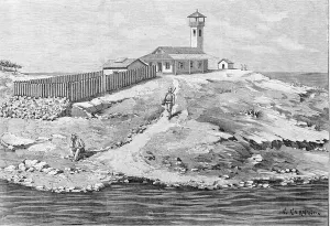 Dreyfus case: Captain Alfred Dreyfus (1859 - 1935) deported to Devil Island (1895 - 1899 Dreyfus case: Captain Alfred Dreyfus (1859 - 1935) deported to Devil Island (1895 - 1899