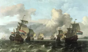 The Dutch Fleet of the India Company, 1675 (oil on canvas) The Dutch Fleet of the India Company, 1675 (oil on canvas)