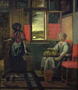 A Dutch Interior (oil on canvas) A Dutch Interior (oil on canvas)