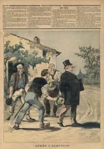 After the election, illustration from Le Petit Journal, Supplement Illustre After the election, illustration from Le Petit Journal, Supplement Illustre