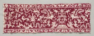 Embroidered band, 16th-17th century (silk on linen) Embroidered band, 16th-17th century (silk on linen)