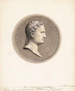 Emperor Napoleon I, in Profile to the right - A Design for a Medal Emperor Napoleon I, in Profile to the right - A Design for a Medal