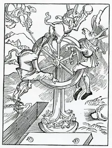 Of the ende of worldly honour and power and of folys that trust therein, illustration Of the ende of worldly honour and power and of folys that trust therein, illustration