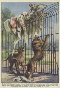 An English paratrooper who had jumped from an airplane to get off, from three hundred meters... (colour litho) An English paratrooper who had jumped from an airplane to get off, from three hundred meters... (colour litho)