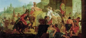 The Entrance of Alexander the Great (356-323 BC) into Babylon (oil on canvas) The Entrance of Alexander the Great (356-323 BC) into Babylon (oil on canvas)