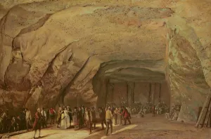 Entrance and Interior of a Cave used as a Warehouse for Salt in Dieppedalle, c.1798 Entrance and Interior of a Cave used as a Warehouse for Salt in Dieppedalle, c.1798