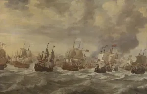 Episode from the Four Days Naval Battle of June 1666 (oil on canvas) Episode from the Four Days Naval Battle of June 1666 (oil on canvas)