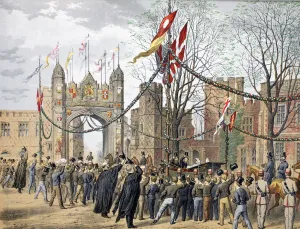 Eton Schools and the Boy's Arch - Visit paid by her Royal Highness the Princess of Eton Schools and the Boy's Arch - Visit paid by her Royal Highness the Princess of