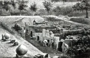 Etruscan Tombs excavated by Signor Mancini at Orvieto (litho) Etruscan Tombs excavated by Signor Mancini at Orvieto (litho)