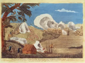 An exact view of the late Battle at Charlestown on 17th June 1775 (coloured engraving) An exact view of the late Battle at Charlestown on 17th June 1775 (coloured engraving)