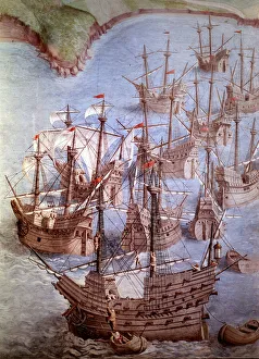 The Expedition to the Isle of Terceira, 1582 (fresco) The Expedition to the Isle of Terceira, 1582 (fresco)