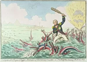 Cartoon Collection: Extirpation of the Plagues of Egypt: - Destruction of Revolutionary Crocodiles, 1798