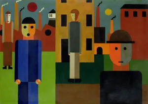 Factories, 1926 (oil on card) Factories, 1926 (oil on card)