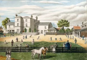 Fairfield House School and Playground (w/c on paper) Fairfield House School and Playground (w/c on paper)