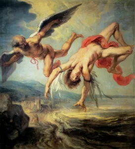 The fall of Icarus (detail) - 1636 (oil on canvas) The fall of Icarus (detail) - 1636 (oil on canvas)