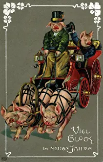 Fancy postcard and Austrian kitsch
