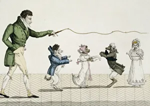 Fashionable Dogs, plate 35 from Le Bon Genre, 1808 (coloured engraving) Fashionable Dogs, plate 35 from Le Bon Genre, 1808 (coloured engraving)