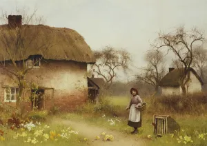 Feeding Time, (watercolour heightened with white) Feeding Time, (watercolour heightened with white)