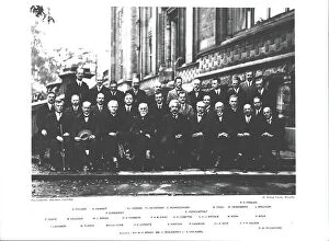 Netherlands Collection: Fifth Physics Congress Solvay, Brussels, 1927 (b/w photo)