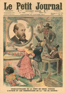 Fiftieth anniversary of the death of Henri Murger, the author and the characters Fiftieth anniversary of the death of Henri Murger, the author and the characters