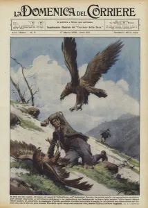 Fighting with Two Eagles (Colour Litho) Fighting with Two Eagles (Colour Litho)