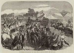 Fire Brigade Demonstration and Public Fete at Leighton Buzzard (engraving) Fire Brigade Demonstration and Public Fete at Leighton Buzzard (engraving)