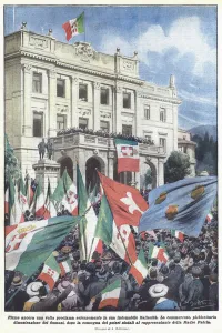 Fiume once again solemnly proclaims its indomitable Italianness (Colour Litho) Fiume once again solemnly proclaims its indomitable Italianness (Colour Litho)