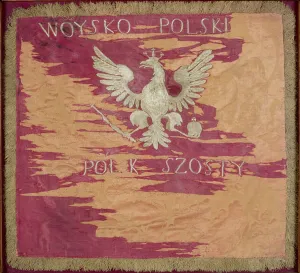 Flag of the Sixth Infantry Regiment of the Duchy of Warsaw, 1807 (silk) Flag of the Sixth Infantry Regiment of the Duchy of Warsaw, 1807 (silk)