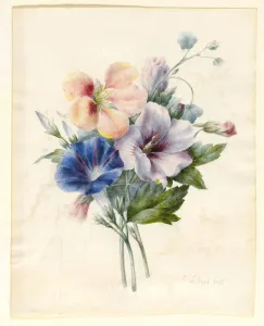 Flowers Including Blue Convolvulus, 1836 (w/c & bodycolour on vellum) Flowers Including Blue Convolvulus, 1836 (w/c & bodycolour on vellum)