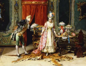 Flowers for her Ladyship, 1875 (oil on panel) Flowers for her Ladyship, 1875 (oil on panel)