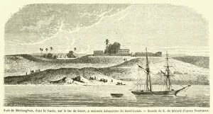 Saint-Louis Collection: Fort de Merinaghem, dans le Oualo, sur le lac de Guier, a soixante kilometres de Saint-Louis