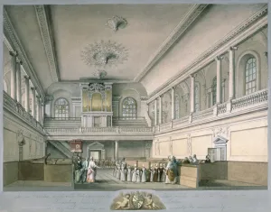 The Foundling Hospital Chapel looking West, 1773 (w/c on paper) The Foundling Hospital Chapel looking West, 1773 (w/c on paper)