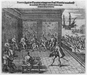 Francisco Pizarro asking the support of the imperial court for the government of Peru Francisco Pizarro asking the support of the imperial court for the government of Peru
