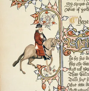 The Franklin, detail from The Canterbury Tales, by Geoffrey Chaucer (c The Franklin, detail from The Canterbury Tales, by Geoffrey Chaucer (c