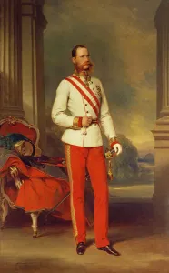 Franz Joseph I, Emperor of Austria (1830-1916) wearing the dress uniform of an Austrian Franz Joseph I, Emperor of Austria (1830-1916) wearing the dress uniform of an Austrian