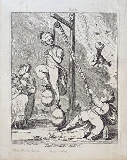 Accuser Collection: The Friendly Agent, published by S. W. Fores in 1787 (etching)